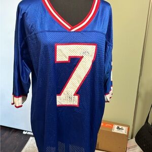 Doug Flutie Buffalo Bills #7 Blue Jersey